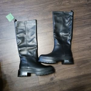 Sam Edelman Women's Shoes Larina Waterproof Knee High Platform Boot Sz 8…